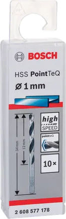 Комплект свредла Bosch 1.0 мм HSS PointTeQ.