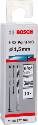 Свредло Bosch HSS PointTeQ 1,5 мм.