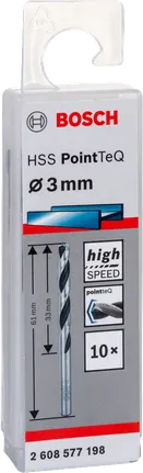 Свредла Bosch HSS PointTeQ 3.0 мм.
