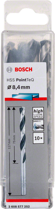 Комплект свредла Bosch HSS Spiral PointTeQ 8,4 мм.