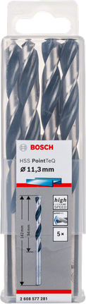 Комплект свредла Bosch HSS PointTeQ 11,3 мм.