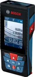 Лазерен измервателен уред Bosch GLM 120 C с дигитален дисплей.