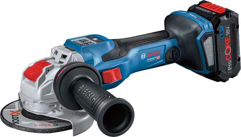Акумулаторен ъглошлайф Bosch GWX 18V-15 SC с X-LOCK.