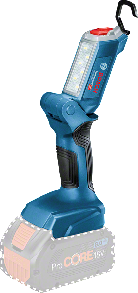 Работна лампа Bosch GLI 18V-300 LED с батерия ProCORE18V.