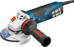 Ъглошлайф Bosch GWS 19-125 CIST със странична дръжка.