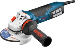 Ъглошлайф Bosch GWS 19-125 CI с ергономична дръжка.