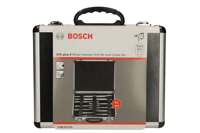 Комплект свредла и длето Bosch SDS plus-3, 11 части.