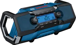 Радио за строителна площадка Bosch GPB 18V-2 C със зарядно устройство.