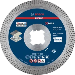 Диамантен режещ диск Bosch EXPERT HardCeramic X-LOCK 125 мм.
