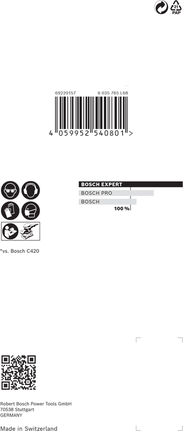 Шлифовъчна мрежа Bosch EXPERT M480 80x133 мм G 400 10-частична.
