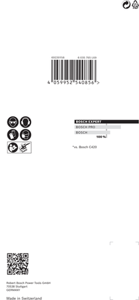 Шлифовъчна мрежа Bosch EXPERT M480 93 x 186 мм.