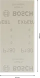 Шлифовъчна мрежа Bosch EXPERT M480 93x186 мм G 180 лист.