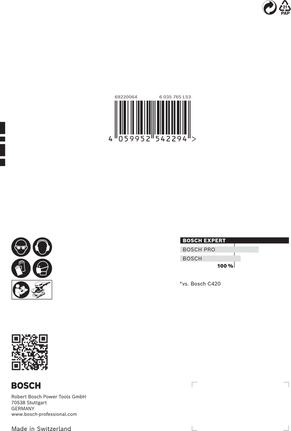 Шкурка Bosch EXPERT C470 115×107 мм G 60 10 бр.