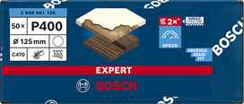 Шкурка Bosch EXPERT C470 125 мм P400 за ъглошлайфи.