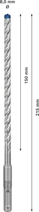 Свредло за перфоратор Bosch EXPERT SDS plus-7X 8x150 мм.