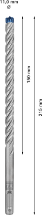 Свредло за перфоратор Bosch EXPERT SDS plus-7X 11x150x215 мм.