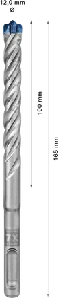 Свредло за перфоратор Bosch EXPERT SDS plus-7X 12x100x165 мм.