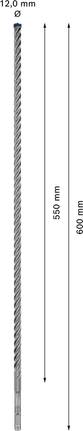 Свредло за перфоратор Bosch EXPERT SDS plus-7X 12x550x600 мм.