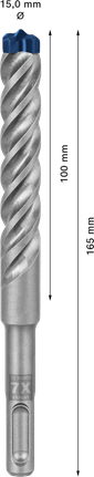Свредло за перфоратор Bosch EXPERT SDS plus-7X 15 x 165 мм.