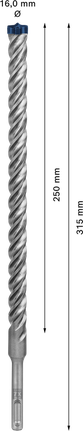 Свредло за перфоратор Bosch EXPERT SDS plus-7X 16 x 250 x 315 мм.