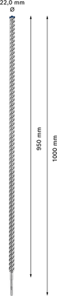 Свредло за перфоратор Bosch EXPERT SDS plus-7X 22x950x1000 мм.