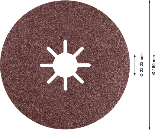 Bosch EXPERT R781 Prisma керамичен фибърен диск 180 мм, зърнистост 80.