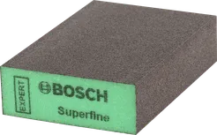 Шлайфмашина Bosch супер фина, зелена правоъгълна подложка.