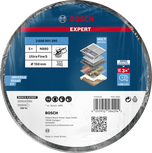 Комплект шлифовъчни дискове Bosch EXPERT N880 ултра фини 150 мм от флис.