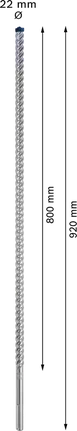 Свредло за перфоратор Bosch EXPERT SDS max-8X 22x920 мм.