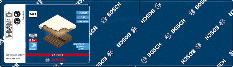 Супер фин шлайфмашина Bosch EXPERT S471 26 x 69 x 97 мм.
