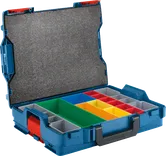 Куфар за носене Bosch L-BOXX 102 с 13 цветно кодирани отделения.