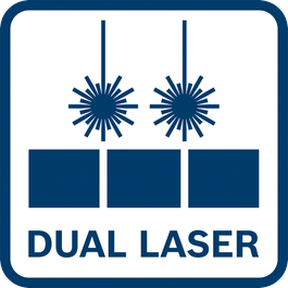  Прецизен двоен лазер; прецизно и интуитивно благодарение на прожектирането на линията на рязане отляво и отдясно на режещия инструмент
