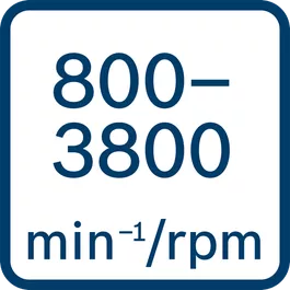  Обороти на празен ход 800 – 3800 min-1/rpm