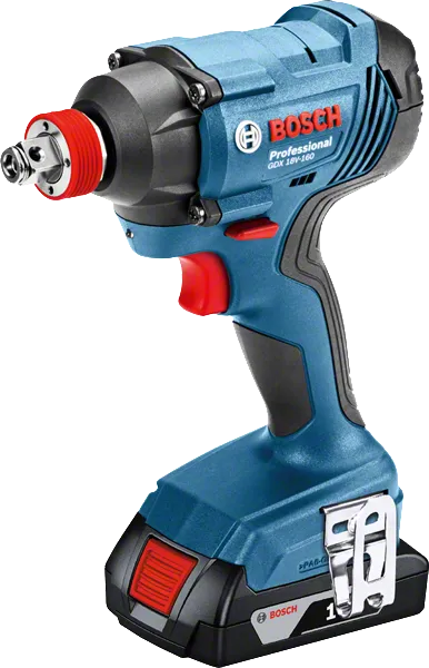 Акумулаторен ударен винтоверт Bosch GDX 180-LI с батерия.
