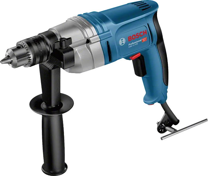 Бормашина Bosch GBM 13 HRE със странична дръжка.