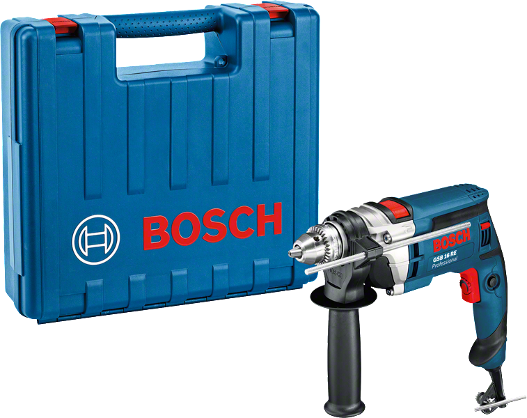 Бормашина Bosch GSB 16 RE с куфар за носене.