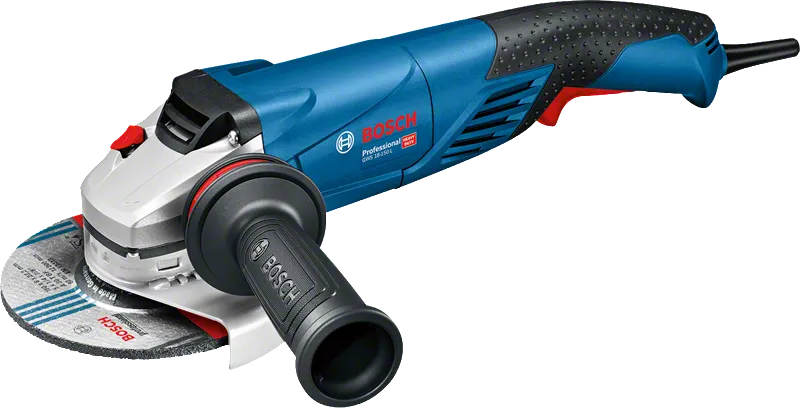 Ъглошлайф Bosch GWS 18-150 L с ергономична дръжка.