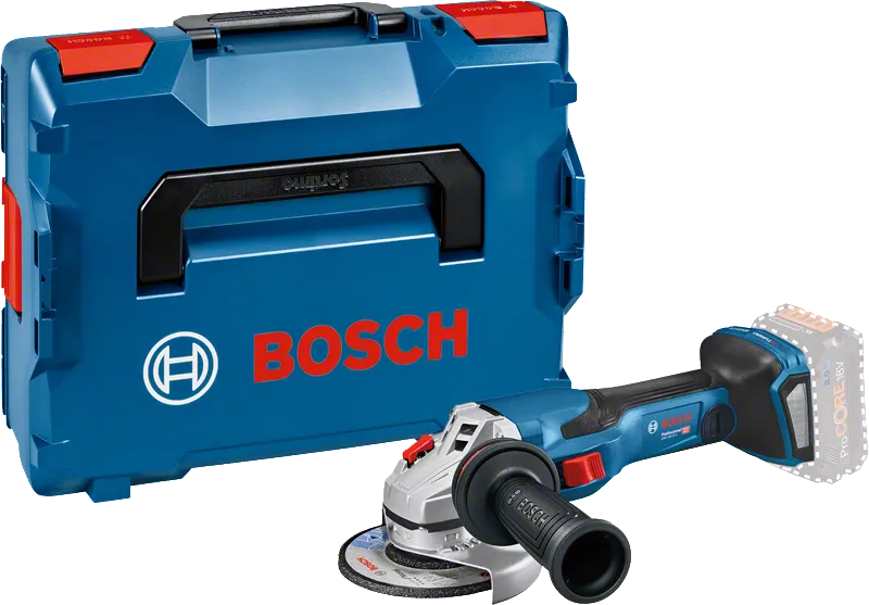 Акумулаторен ъглошлайф Bosch GWS 18V-15 C с куфар.