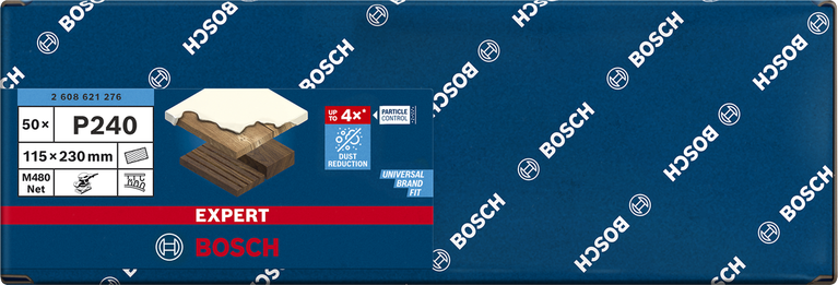 Шлифовъчна мрежа Bosch EXPERT M480 P240 115×230 мм.