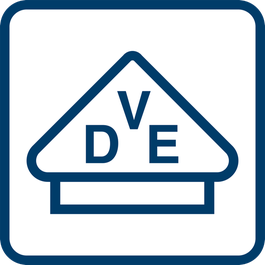  Инструмент, изолиран съгласно изискванията на VDE (Съюза на германските електротехници)