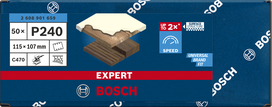 Шкурка Bosch C470 115×107 мм P240 50 броя.