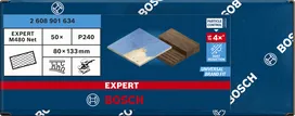Шлифовъчна мрежа Bosch EXPERT M480 80×133 мм, зърнистост 240, 50 броя.
