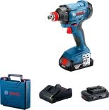 Комплект ударен винтоверт Bosch GDX 180-LI с батерия и зарядно устройство.