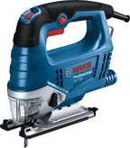 Прободен трион Bosch GST 750 с ергономична дръжка.