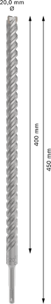 Свредло за перфоратор Bosch PRO SDS plus-5X 20x400x450 мм.