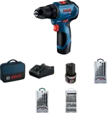 Комплект бормашина Bosch GSR 12V-30 с батерия и аксесоари.