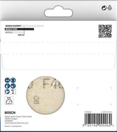 Шлайфлист Bosch PRO F460, зърнистост 125 мм, опаковка от 120 броя.