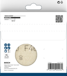 Шлифовъчен лист Bosch PRO F460 125 мм, различни зърнености.