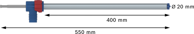 Свредло за перфоратор Bosch EXPERT SDS Clean plus-8X 20x400x550.