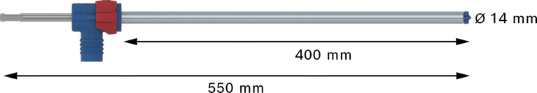 Свредло за перфоратор Bosch EXPERT SDS Clean plus-8X 14 мм, 550 мм.